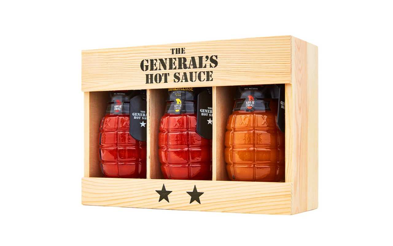 2-Sterne-Geschenkbox "The General's Hot Sauce"