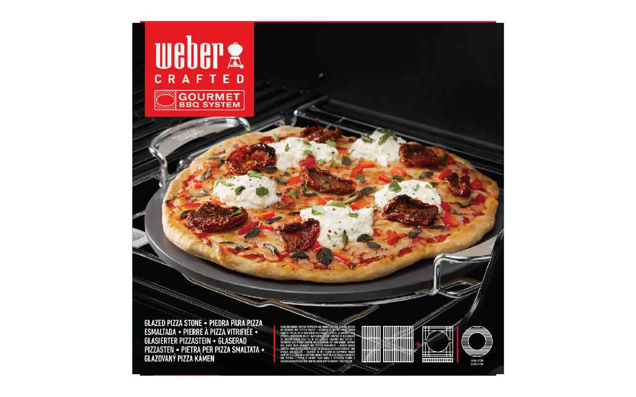 Weber CRAFTED glasierter Pizzastein rund - Gourmet BBQ System - Art.-Nr.: 8861